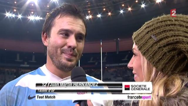 Ici, Juan-Martin Hernandez visiblement en train de draguer. 