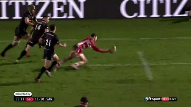 VIDEO. Premiership - Gloucester. Le contrôle miraculeux de Jonny May en tombant