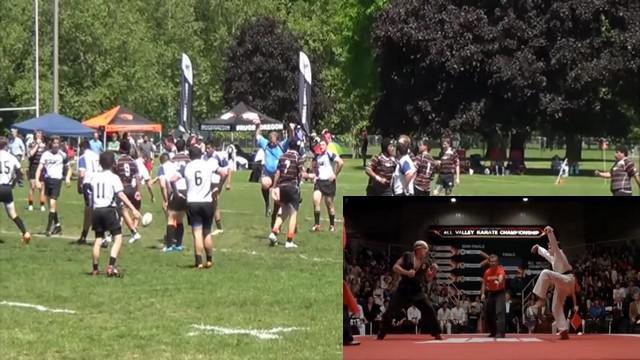 Quand un arbitre se prend pour Daniel LaRusso de Karate Kid.