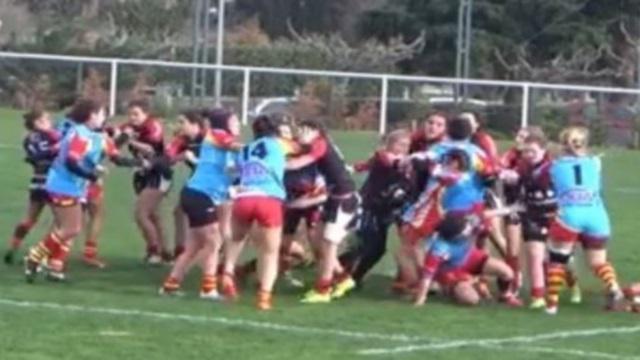 La mise au point des cadettes du Stade Toulousain après la bagarre générale face à l'USAP