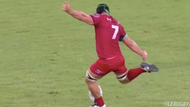 VIDÉO. SUPER RUGBY. Le 3ème ligne Liam Gill claque un drop de 40 mètres en toute décontraction