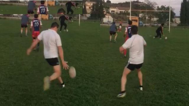 VIDEO. INSOLITE : Un rugbyman amateur bat le record du monde de drops de Drew Mitchell