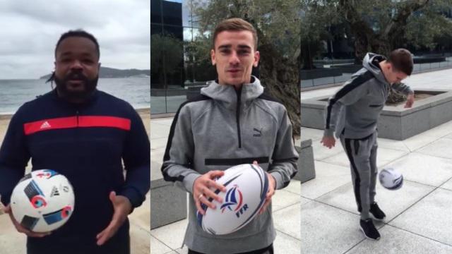 Mathieu Bastareaud lance un défi à Antoine Griezmann.