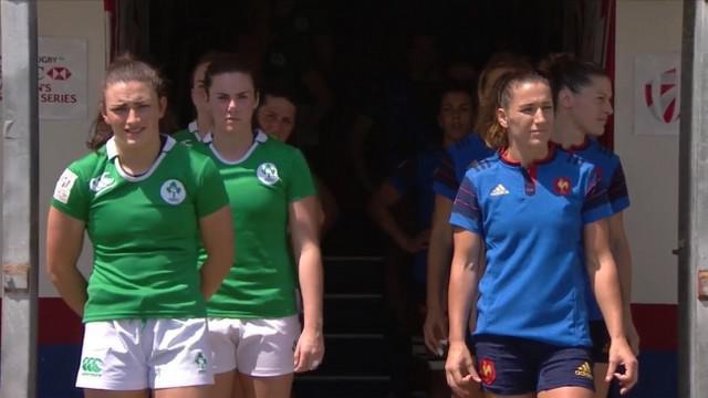 VIDEO. Clermont 7s. France 7 féminines corrige l'Irlande lors de son premier match (40-0)