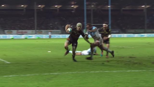 Gabriel Lacroix a marqué 4 essais face à Bayonne.