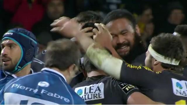 Les Rochelais à la fête après leur victoire sur Castres.