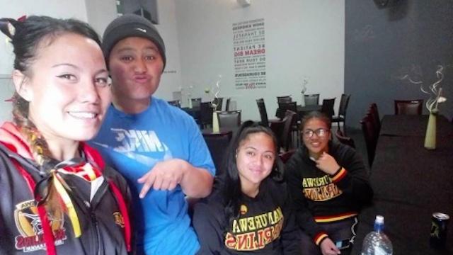 Cristina lors de son séjour en Nouvelle-Zélande.