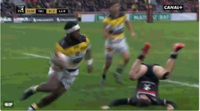 VIDEO. TOP 14. La percussion impressionnante de Botia sur Alexis Palisson