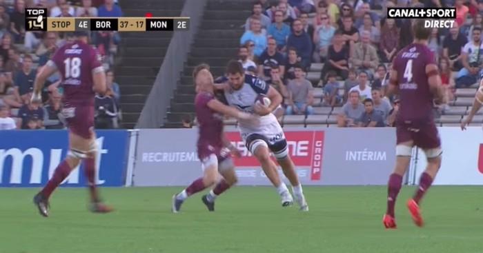 VIDÉO. Top 14 - Montpellier. Konstantin Mikautadze voit rouge après sa charge avec le coude