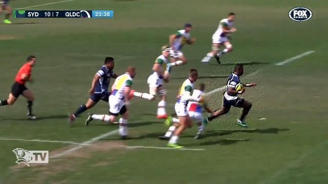 Les défenseurs étaient en mode rugby à toucher.