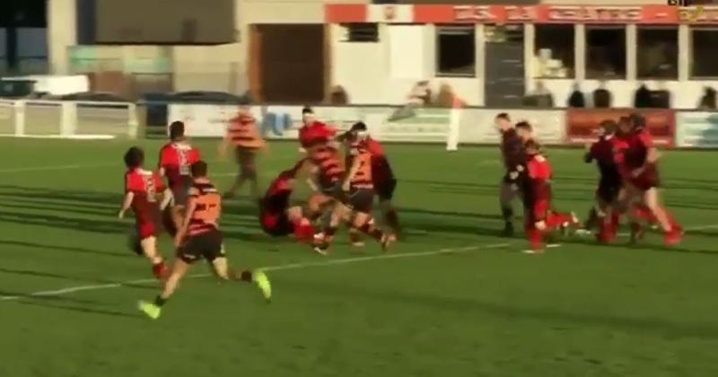 VIDÉO. Rugby Amateur : lancé dans la défense, il fait exploser son vis-à-vis comme du pop-corn 
