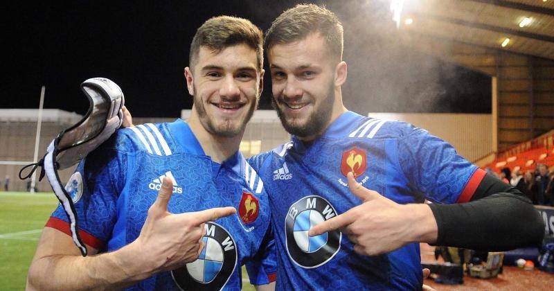 Thomas Lavault et Pierre Boudehent, internationaux U20 et coéquipiers à La Rochelle.