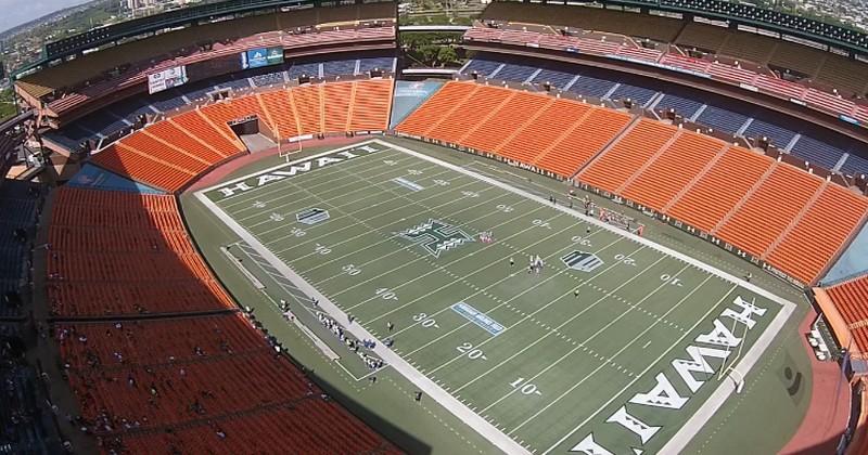 Hawaï dispose d'une superbe enceinte avec le Aloha Stadium.