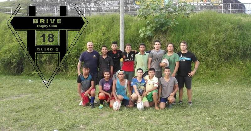 En Colombie, on joue au rugby en portant les couleurs de Brive. Crédit photo : BRIVE RUGBY CLUB QUINDIO18