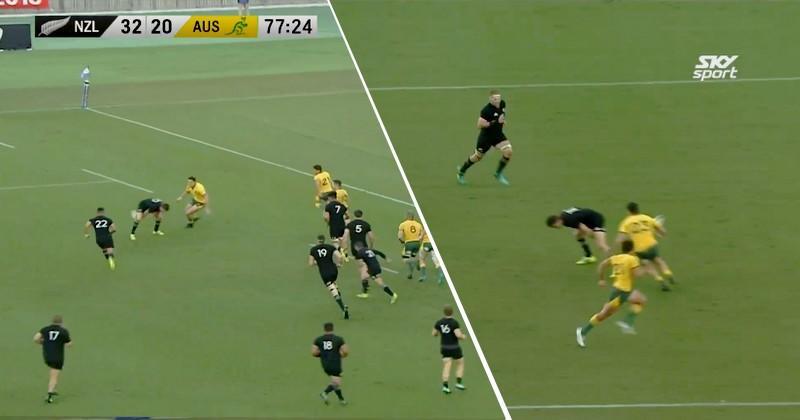 Le All Black Beauden Barrett a fait le show en fin de match contre l'Australie.