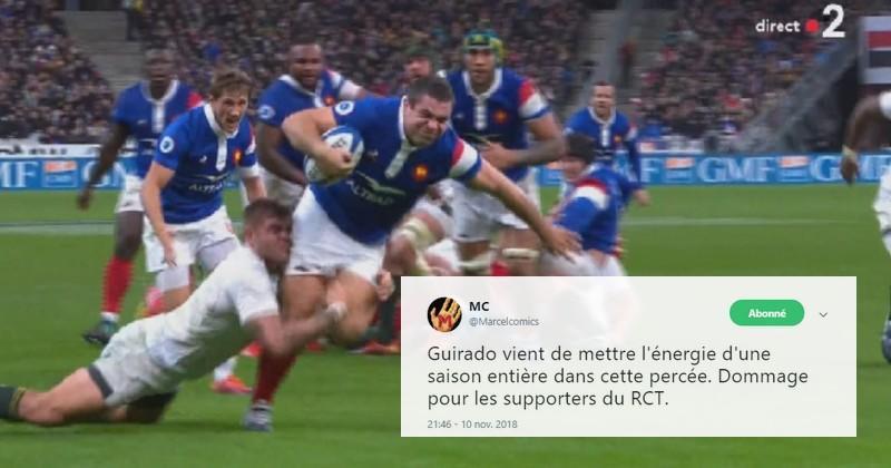 Guilhem Guirado a sonné la charge pour le XV de France mais ça na pas suffi.