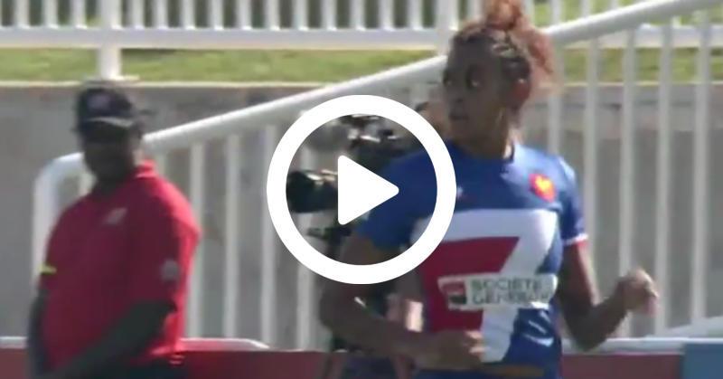 Malgré son essai à la dernière seconde, Anne-Cécile Ciofani n'a pas permis à son équipe de l'emporter.