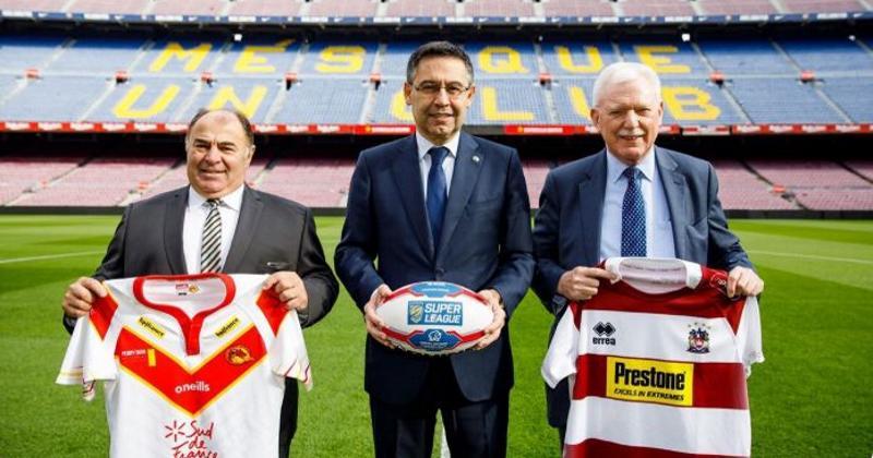 XIII : les Dragons Catalans au Camp Nou face à Wigan. Crédit photo : Dragons Catalans