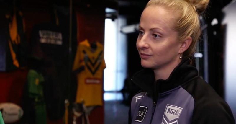 Belinda Sharpe sera la première femme arbitre en NRL. (crédit photo : site officiel NRL)