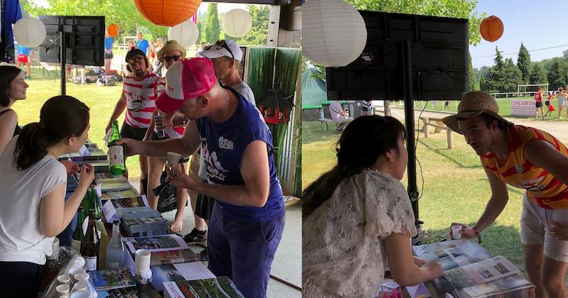 Le stand du CLAIR a été pris d'assaut au Rugby No Limit.