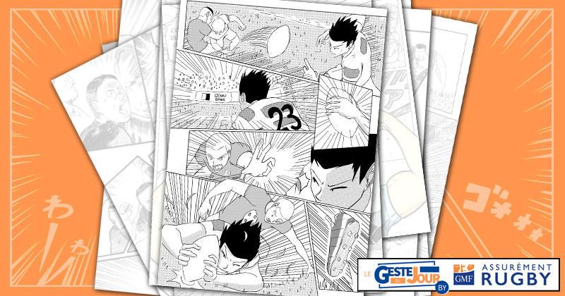 Le geste du jour en Manga : l'essai de Fukuoka pour la victoire du Japon sur l'Irlande