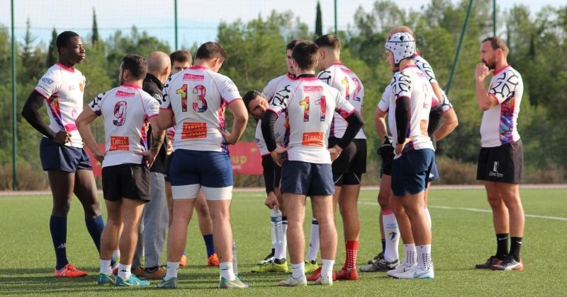 L'équipe d'Esprit Sud Sevens lors du Winter Sevens 2018.