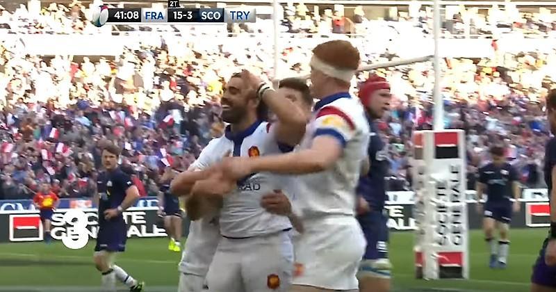 Huget et le XV de France ont marqué de superbes essais en 2019.