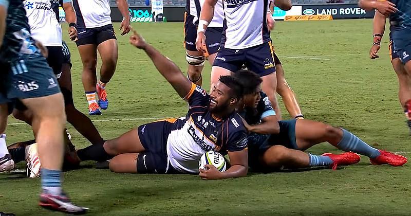 Folau Fainga'a a marqué trois essais contre les Highlanders en Super Rugby.