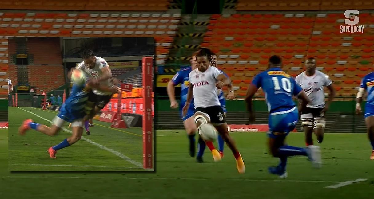 Rosko Specman marque l'essai de l'année en Afrique du Sud.