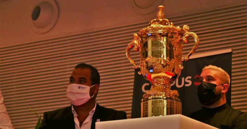 La Coupe William Webb Ellis était présente à Toulouse aujourd'hui. Elle était notamment entourée par Cyril Baille et  Kamel Chibli, vice-président de la Région Occitanie délégué à l'Education, à la Jeunesse et aux Sports.