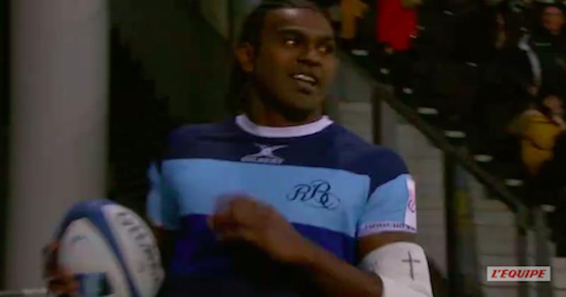 Le Bayonnais Joe Ravouvou a notamment inscrit un doublé.