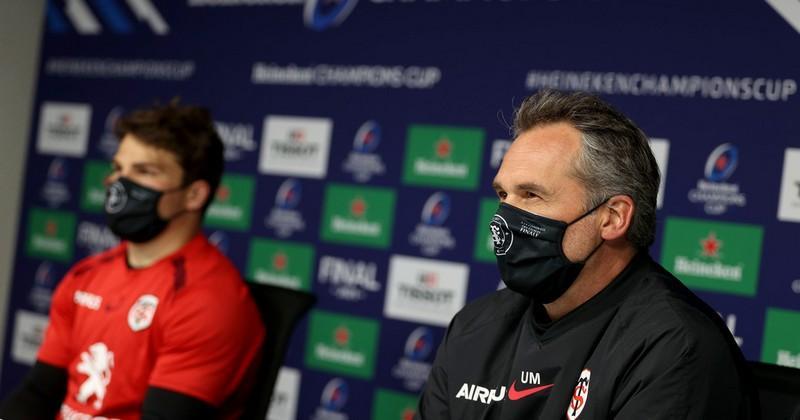 Antoine Dupont titulaire avec le Stade Toulousain face à Cardiff en Champions Cup.