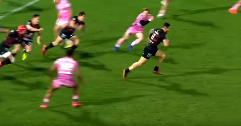 Marcos Kremer s'en va marquer un essai lors du dernier classico.