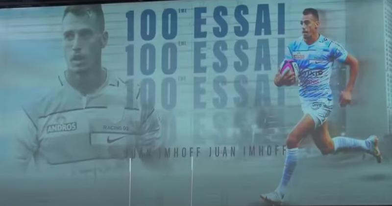 VIDEO. BAM ! Et de 100 essais pour Juan Imhoff sous les couleurs du Racing !