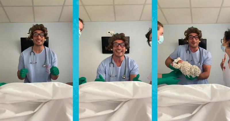 VIDEO. INSOLITE. Perruque, accent chantant, Nans Ducuing devient Marie-Odile Mimosa, sage-femme