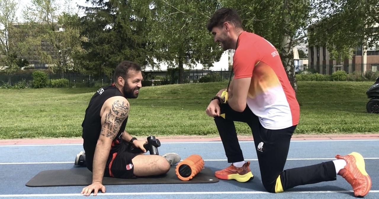 Kévin Roberti alias ''Roro'' à la particularité de préparer des footballeurs et des rugbymans physiquement.