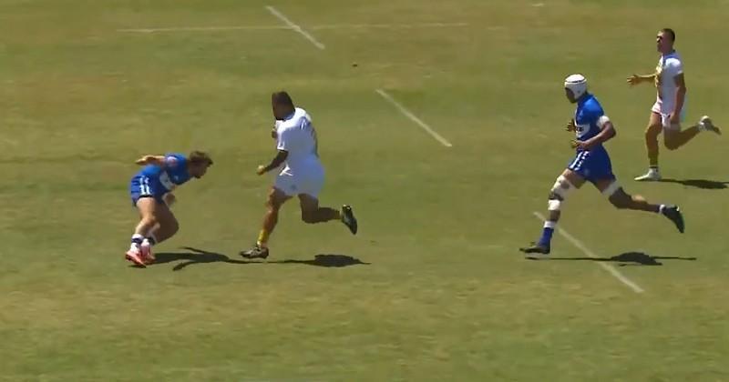 Le match entre Nouvelle-Orléans et Toronto comptant pour la Major League rugby a été marqué par un superbe essai. Crédit image : Screenshot @RugbyPass_FR