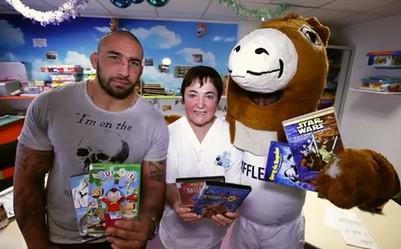 L'Aviron Bayonnais a fêté noël pour les enfants hospitalisés