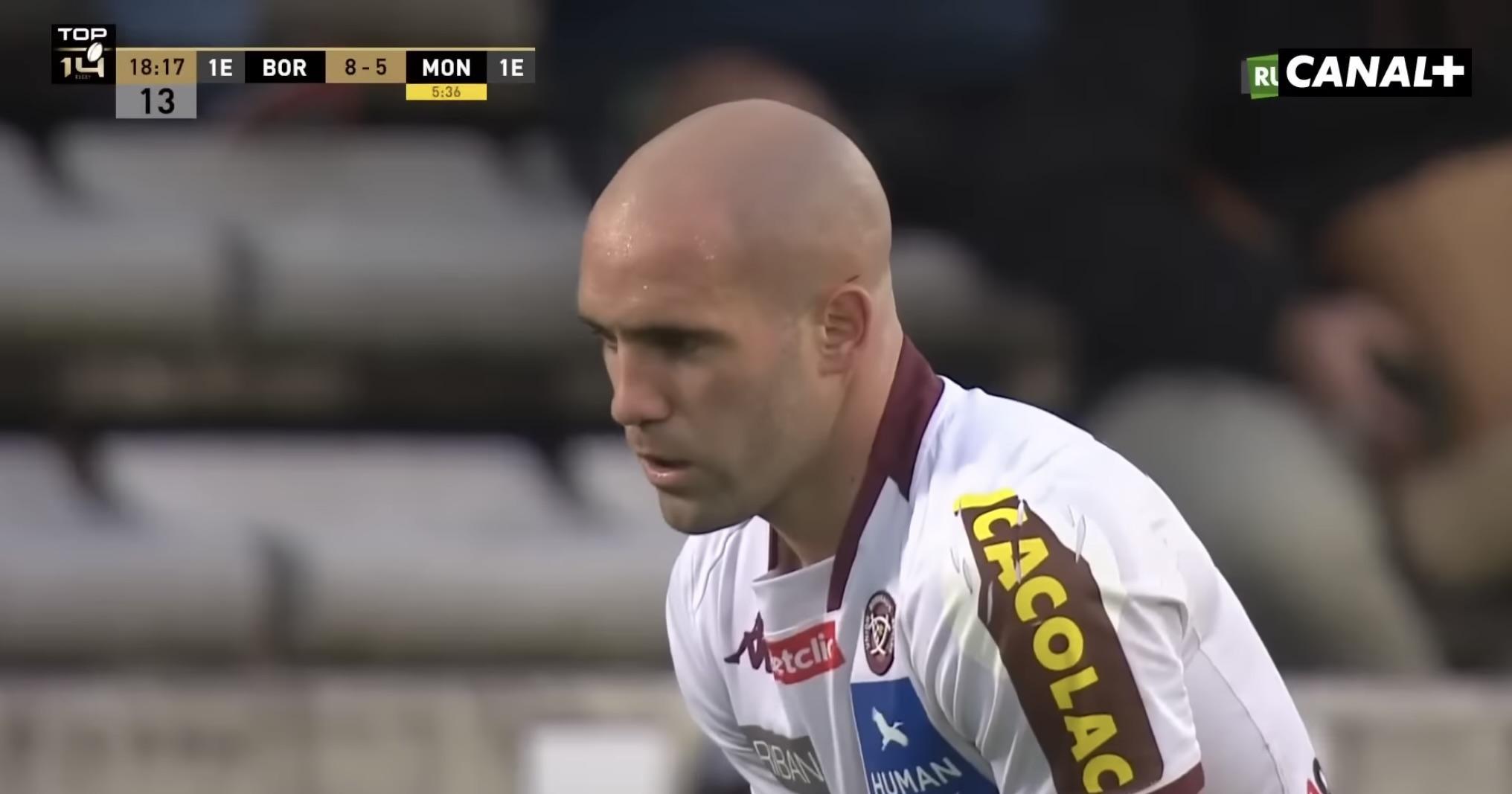 Maxime Lucu a conduit les siens vers une victoire importante contre le MHR en Top 14. Crédit photo (Canal +)