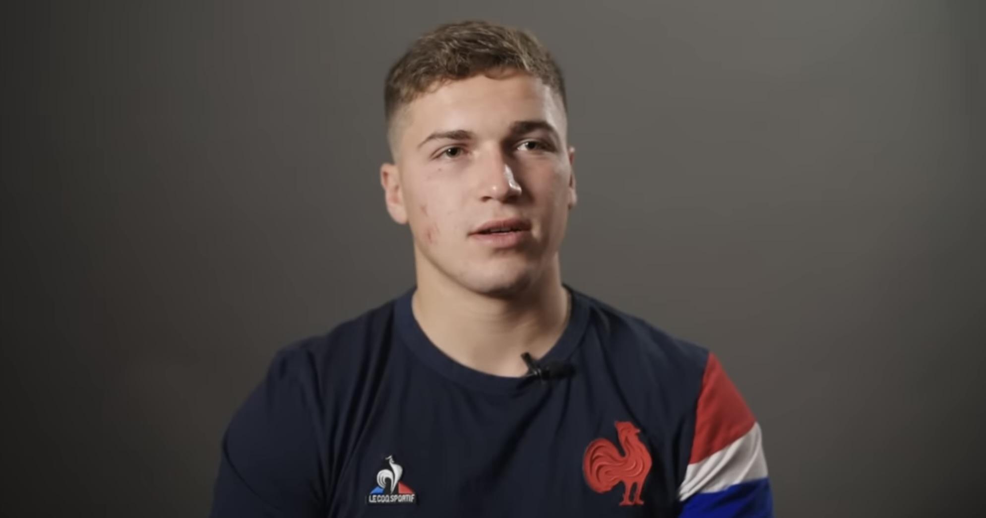 Baptiste Jauneau pourrait bien être un des nouveaux visages du XV de France pour les prochaines années. Crédit photo (World Rugby)