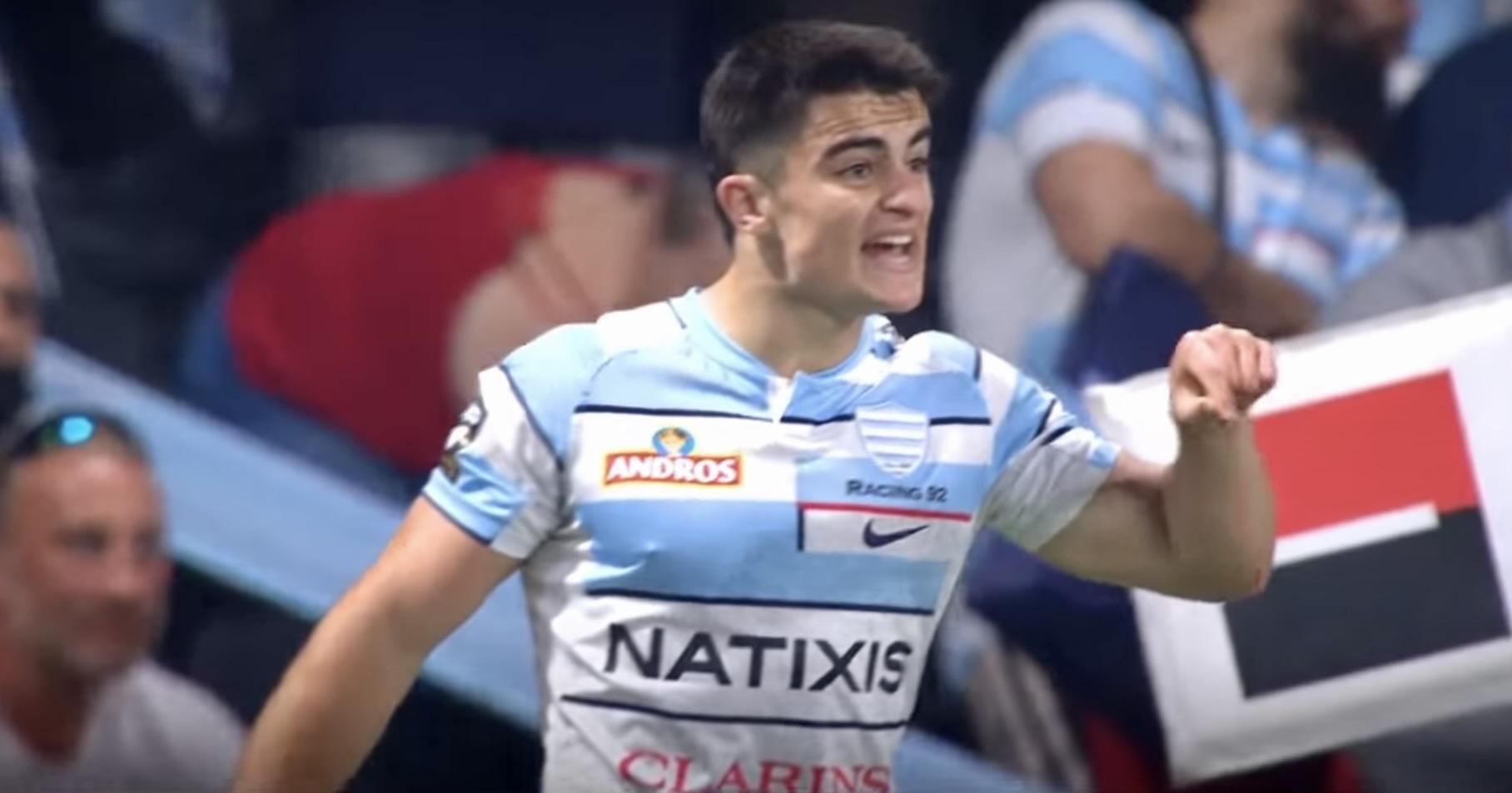 Nolann Le Garrec devrait être remplaçant face à l'Irlande, et connaître sa première cape internationale. Crédit photo (Canal +)