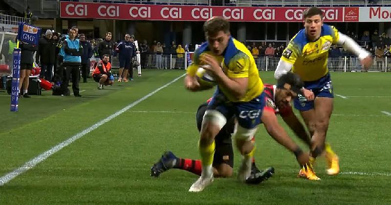 Suite à une grave blessure, Alexandre Fischer, troisième ligne, s'apprête à revenir sous le maillot de Clermont après une année d'absence. Crédit image : Screenshot Youtube Top 14