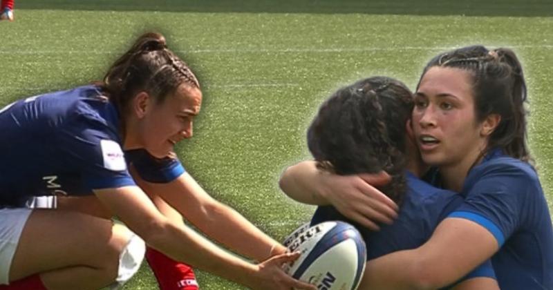 Le XV de France féminin s’offre une solide victoire face à l’Italie et revient à un point de l’Angleterre au classement général. (6 Nations)