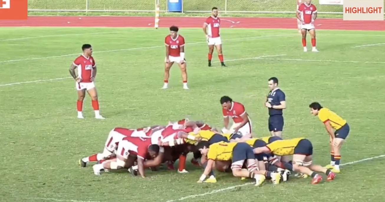 Les Espagnols ont réussi à battre les Tonga lors d'un match amical ! Crédit photo (DEVRAJ EDIT OF)