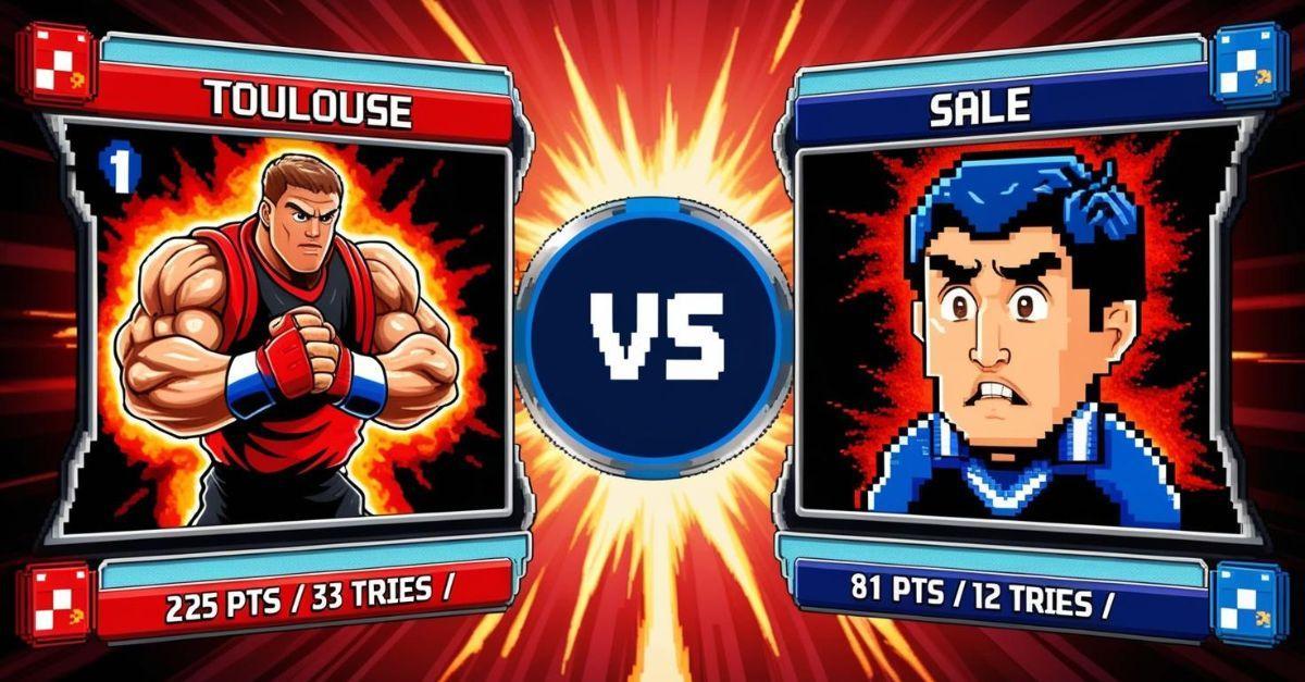 Champions Cup. 43 points de moyenne, 33 essais, Toulouse–Sale : requins en eau trouble face à rouleau compresseur