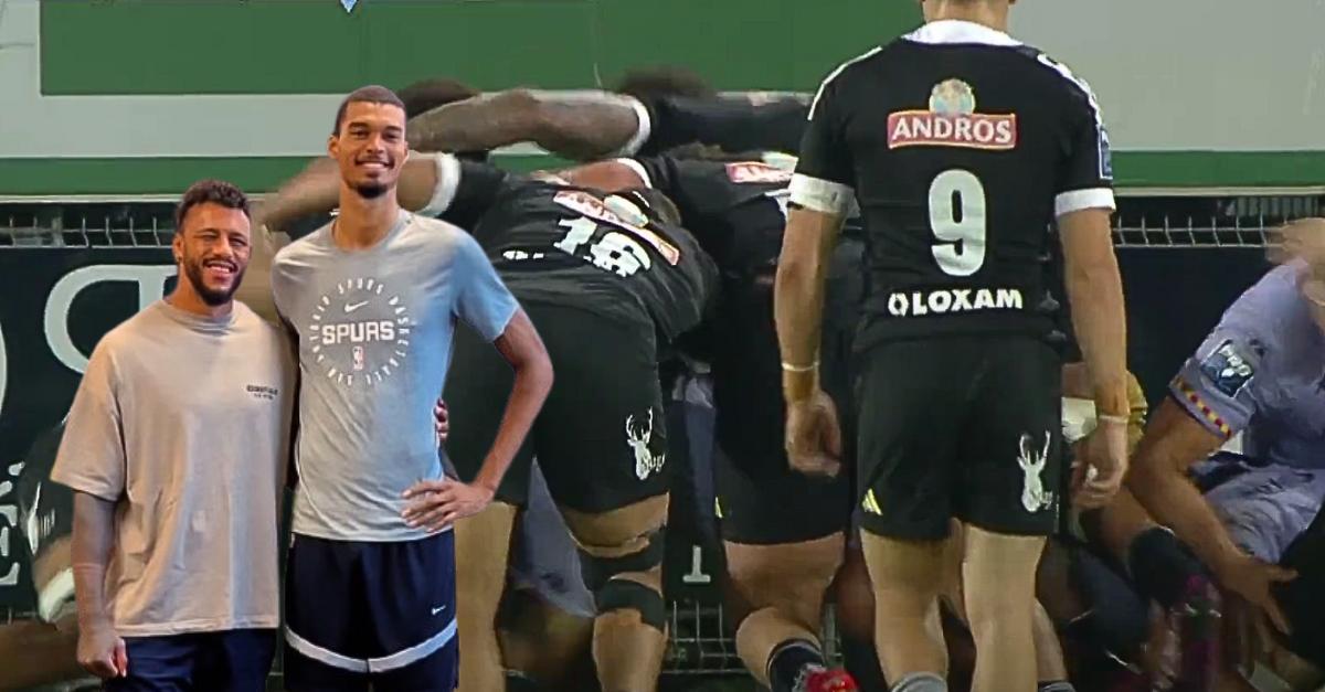 Insolite. Victor Wembanyama s'essaie au rugby... à Brive