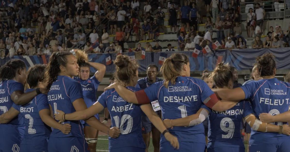Le XV de France féminin aborde avec sérenité son 2e match de poule. crédit photo : screenshot France Rugby