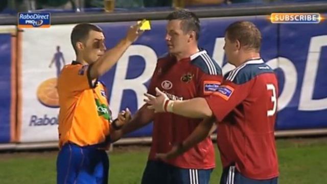 VIDEO. Pro 12 - L'incroyable indiscipline du Munster sanctionnée de quatre cartons jaunes