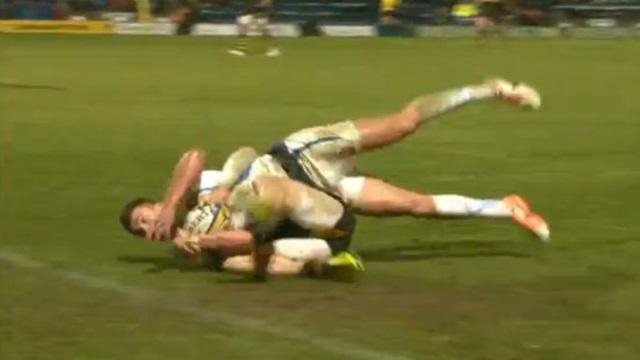 VIDEO. Premiership - Le magnifique try-saver de Joe Simpson sur Henry Slade