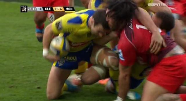 ASM - MHR : Morgan Parra prend un carton rouge